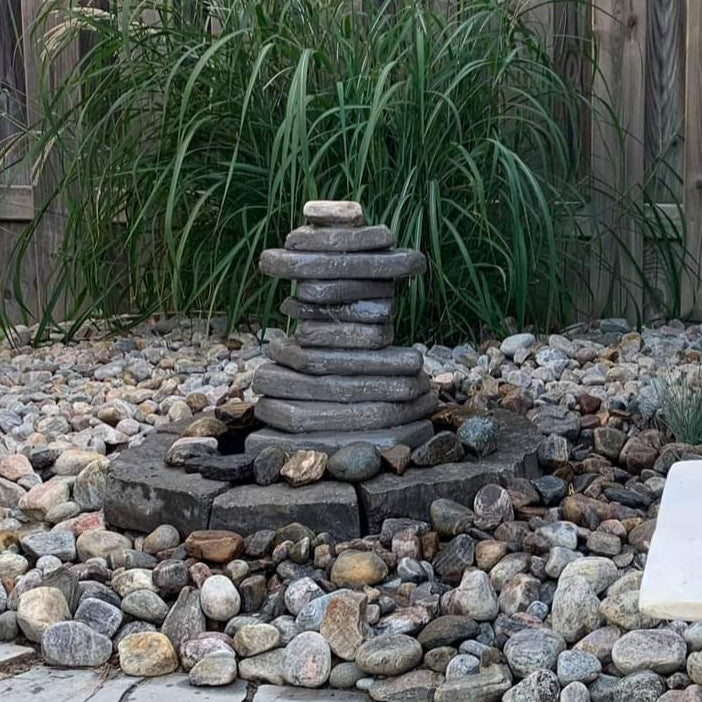 Handmade Stacked Rock Fountain - Garden/Patio/Deck/Balcony